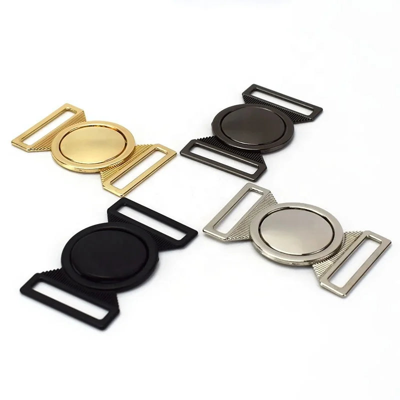 Deepeel CN031 25/40/50mm Garment Accessories DIY Sewing Hardware Accessories Coat Decoration Buckle Round Metal Belt Buckle