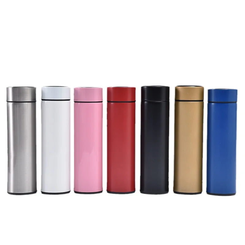 500ML Custom Double Wall Stainless Steel Smart Water Bottle With Led Temperature Display