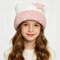 Cute Crochet Hat Y2K Knit Hat Kawaii Beanie Cat Ear Grunge Fairy Slouchy Headgear for Women Girls