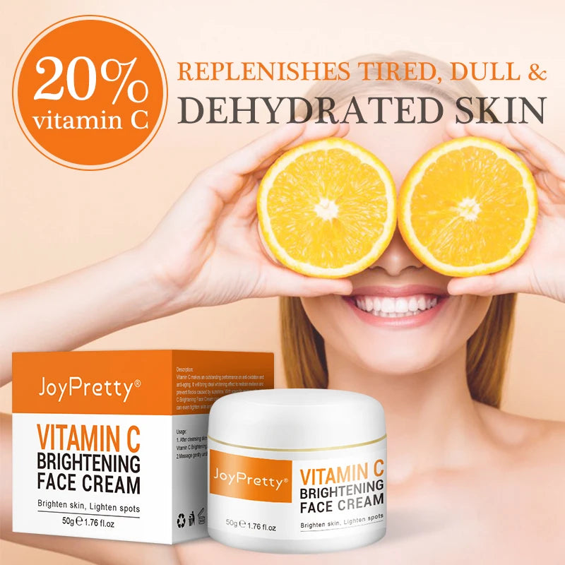 Wholesale Natural Vitamin C Whitening Remove Dark Spots Brightening Skin Facial Moisturizing Wrinkle Cream