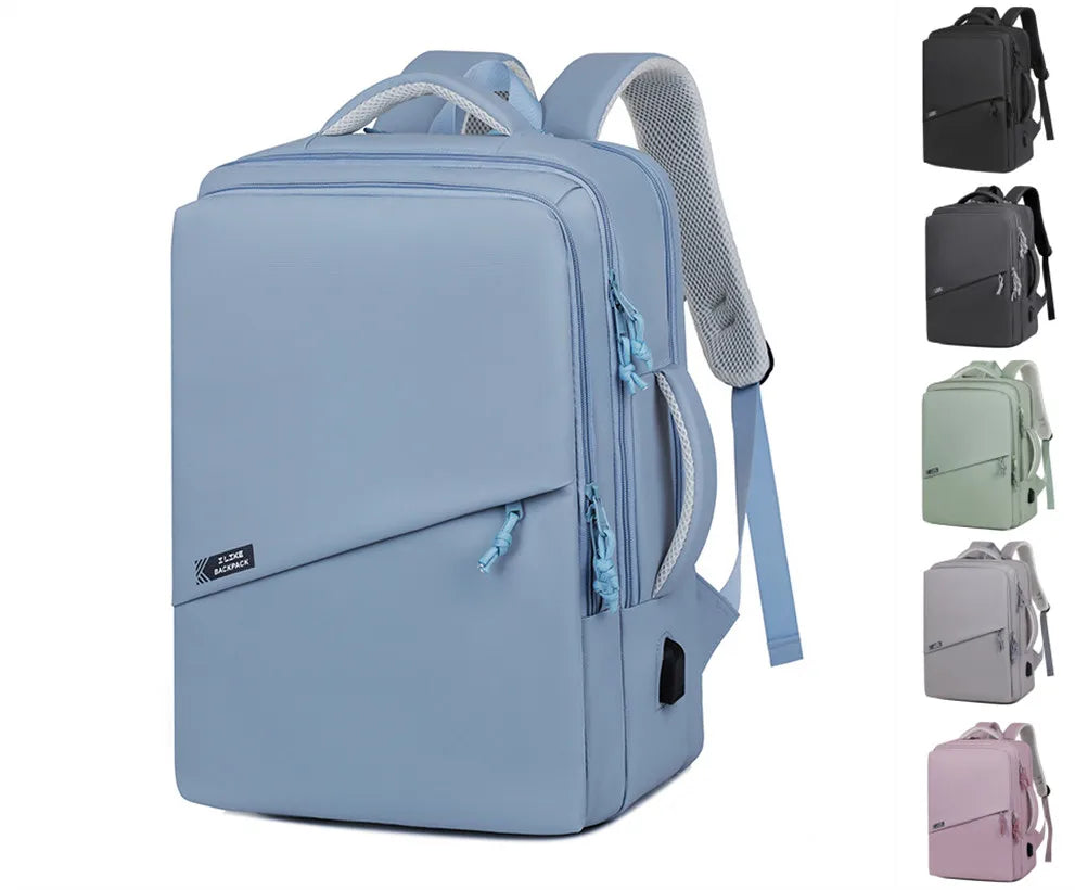 Multifunction Laptop Backpacks Carry on School Bags Customizable Women Men Business Rucksack With Usb Charging