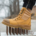 Factory Price  Mid Cut Puncture-proof Steel Toe Mining Safety Boots Industrial Nubuck Labor Protection Safety Boots for Men