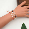 BB2001 Adjustable Brass Minimalist Jewelry Miyuki Beads Pearl Bracelet Freshwater Pearl Friendship Bracelet for Jewelry
