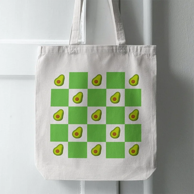 Reusable Durable Custom Tote Shopping Bags Cotton Canvas with Zipper Closure Long Handle for Outdoor Use