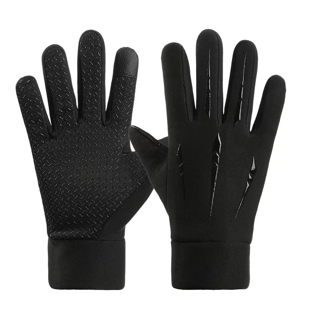 Outdoor Windproof Riding Full Finger Man Hands Warm Sport Touch Screen Waterproof Winter Gloves Non-slip Gloves