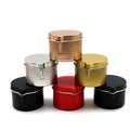 Hot Selling 2oz 4oz Round Shape Metal Candle Tin Box Spout Can with Pour Spout and Lid for Gifts and Crafts
