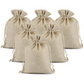 Wholesale Price Natural Jute Linen Makeup Tools Drawstring Pouch Burlap Herbal Medicine Bag 10*14cm