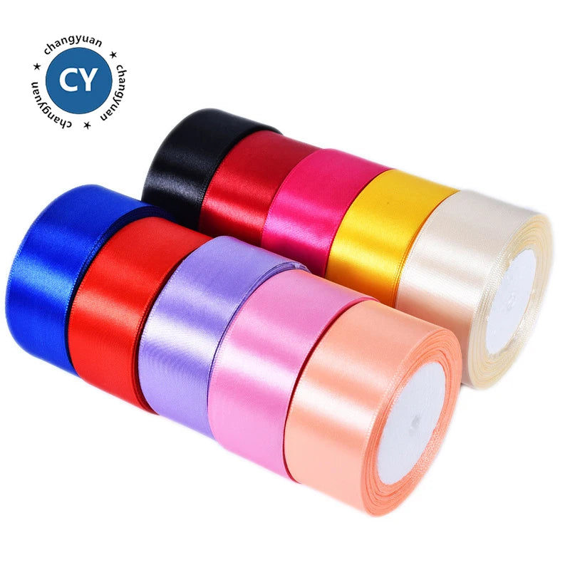 38mm 1.5" Custom Silk Satin Ribbon for Gift Wrapping Wedding Decor Brand Packaging Style Bulk Wholesale