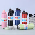 304 Stainless Steel Space Kettle Large Capacity Portable Insulated Cup With Lift Rope Outdoor Sports Water Cup