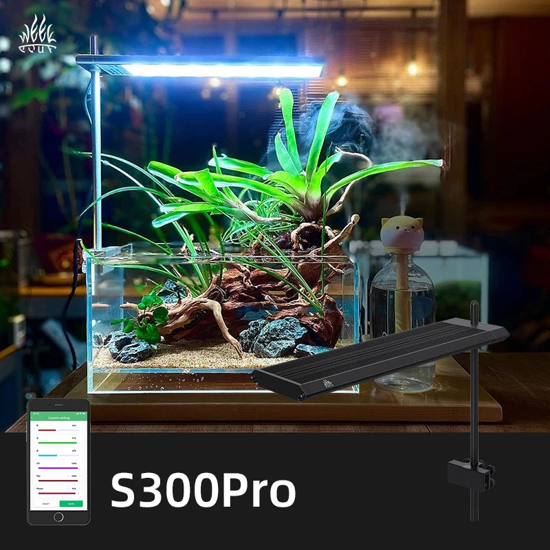 WEEKAQUA S300 Pro S Series APP Nano Fish Aquarium Lamp Led Aquarium Lighting for Aquarium Fish