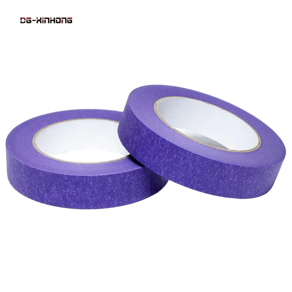 2- Recyclable Custom Spray Paint Painters Labeling Packing DIY Craft Idea Decoration Purple Color Paper Masking Adhesive Tape