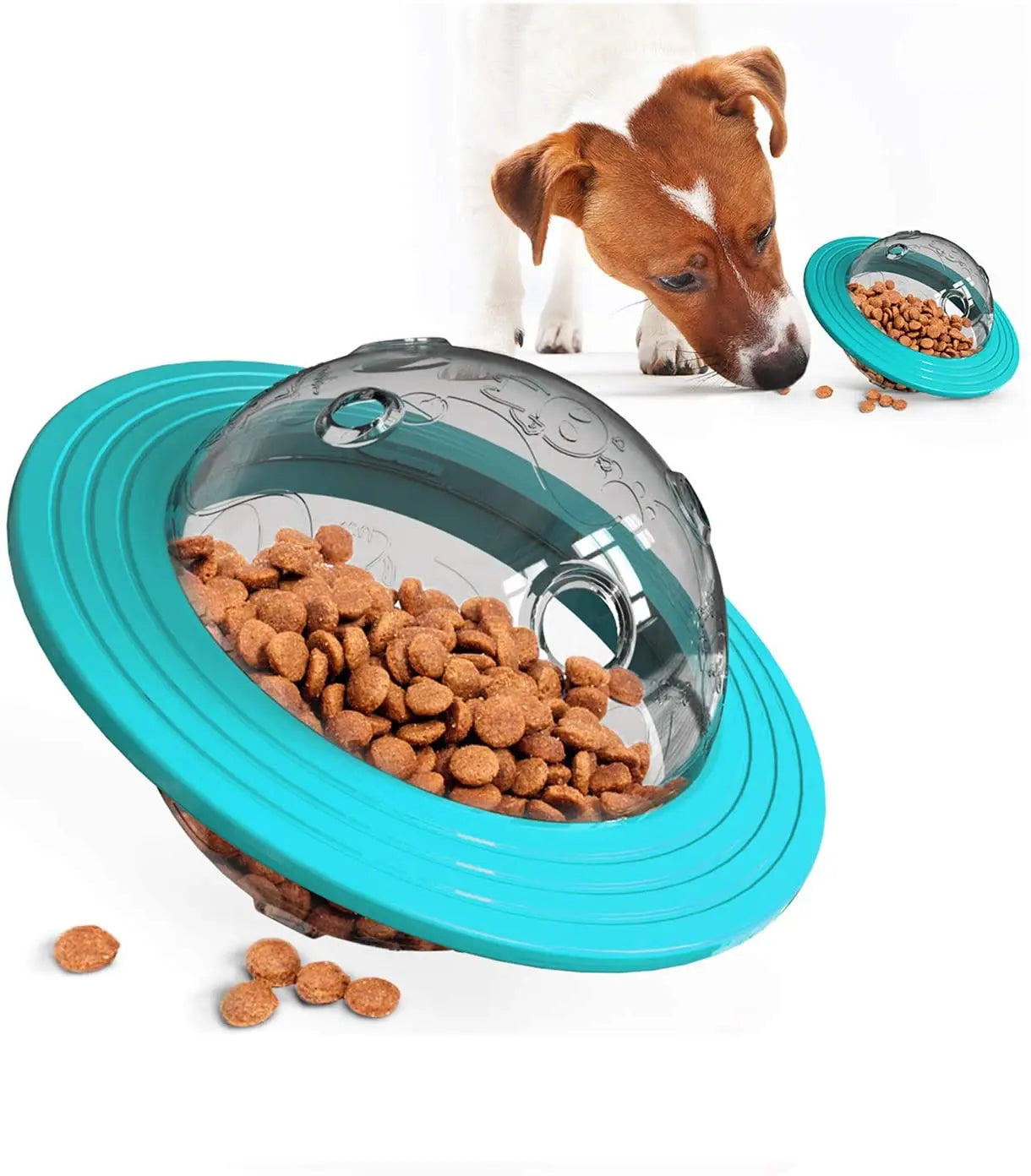 Multifunctional Rolling Pet Food Feeder Flying Saucer Educational Toys Wear-Resistant Dog Supplies