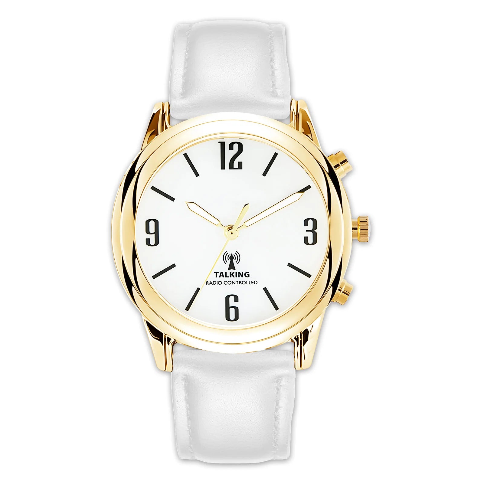 Hot Selling Women's Radio Controlled Talking Atomic Watch With Daily Alarm  Chime Hourly Time for Visually Impaired Elderly