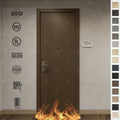 China Top Fire Rated Door Company Factory Custom Fire-rated Wood Door for Apartment Room Fireproof Smoke Fire Door