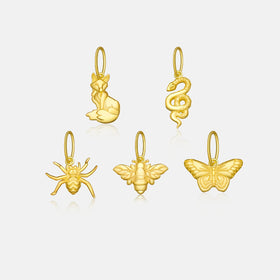 FUAMAY 925 Silver Butterfly Pendant Necklace Fine Jewelry with Gold Plated Nature Animal and Zircon Main Stone