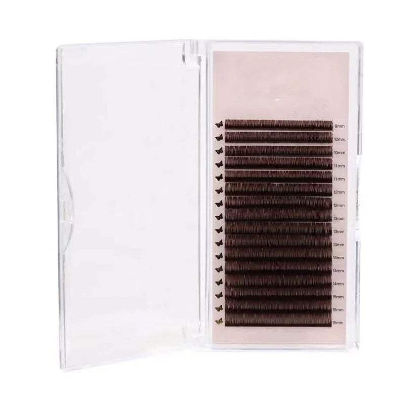 Mink Eyebrow Extension 0.03 0.05mm Black Dark Brown Medium Brown Lighth Brown Quality Eyebrow Mink Lash
