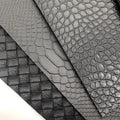 Stock PVC Black Pvc Vinyl Leather Fabric Wholesale Customized Color PVC Leather Fabric for Shoes and Car Seat Material
