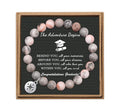 1PC/Card Healing Crystal Graduation Bracelets Natural Stone Compass Bracelet Goodbye Gifts Friends Gift
