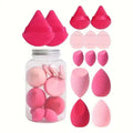 14PCS Latex-free Makeup Sponge Set Beauty Puff for Foundation Blending Triangle Powder Puff Soft Washable Multiple Colors