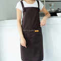 Manufacturer's Stylish Polyester Apron for Kitchen Cooking Dining Fashionable Cute Work Clothes Reusable Washable Printed Logo