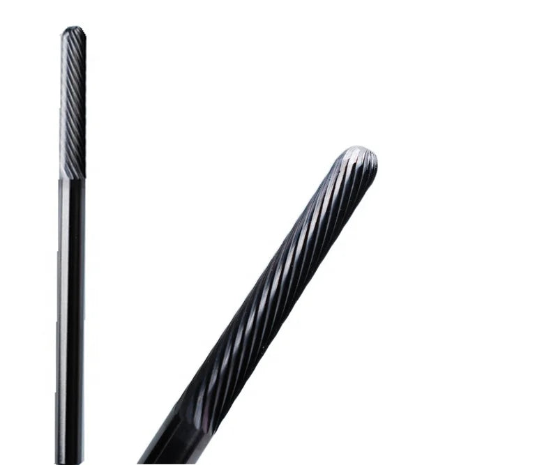 5 in 1 Tapered Carbide Nail Drill Bits Cuticle Gel Remover Tool with Tungsten for Nails Plastic Box Packaging