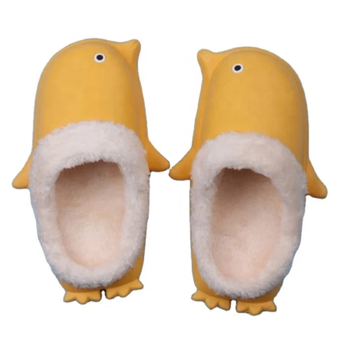 Hot Selling Women's Winter Penguin Flip Flop Slippers Soft and Comfortable Lovely Warm Flat Design for Christmas