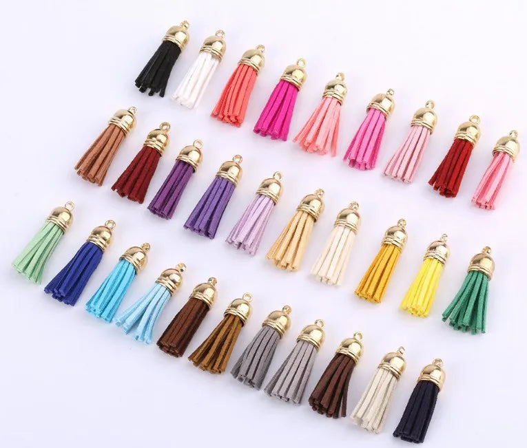 Multiple Colors Diy Leather Tassel 3cm Tassel for Decoration Tassels Keychains
