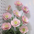 Handmade Giant White Flower with Stand Fashionable Floral Blossom Decor for Wedding Mother's Day Interior Huge Floral Backdrop