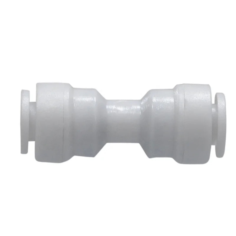 Water Filter Parts Two Way Straight 1/4'' Inch OD Plastic Quick Connector Pipe Tube Fitting