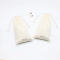 Eco Friendly Natural Cotton Pouch Cloth Packaging Drawstring Gift Organic Muslin Cotton Shopping Dust Bag With Cotton String