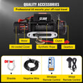 Germany Poland Czech Warehouse VEVOR Electric Winch 13500 lbs Load Capacity 12V DC Truck Winch with Synthetic Rope