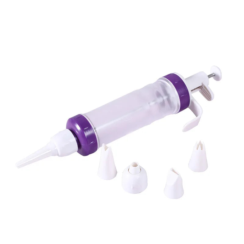 ABS Kitchen Gadgets Baking Cake Tools 8pcs Set Cake Cupcake Decoration Filling Injector Cream Syringe