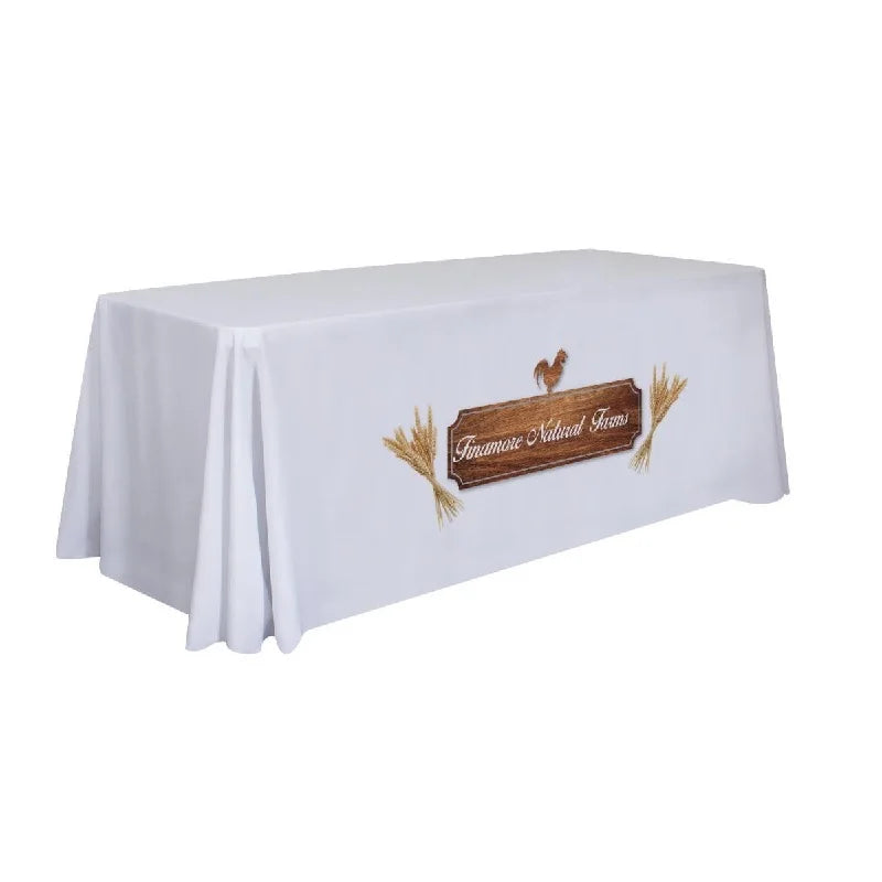 Fast Shipping 4ft 6ft 8ft Fitted Stretch Table Cloth Party Event Able Cloth Throw Covers Trade Show Table Runner Table Cover
