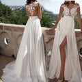 Minthson New Women's Wedding Dress Sexy Lace Split Evening Dress Wholesale Party Wedding Lace Dress