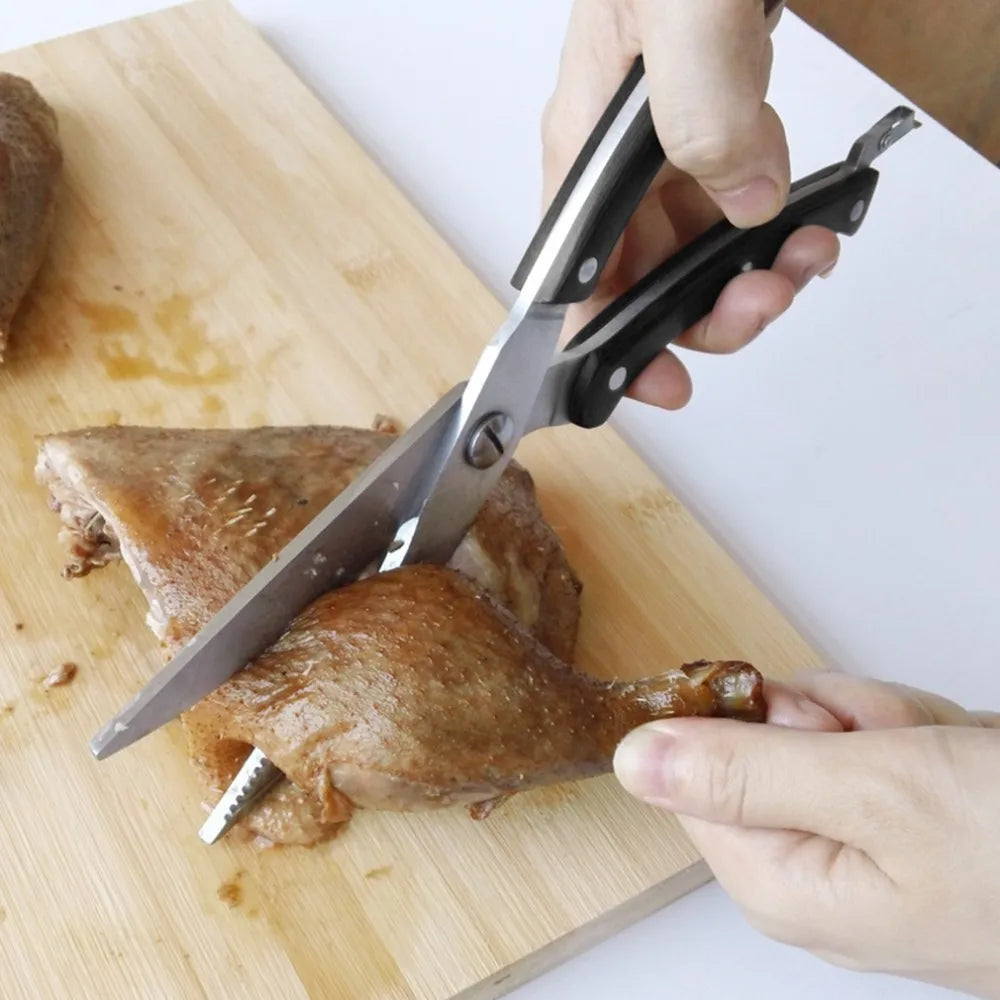 Kitchen Gadgets of Kitchen Gadgets of Kitchen Scissors Strong Chicken Bone Scissors Household Multifunctional Fish Bone