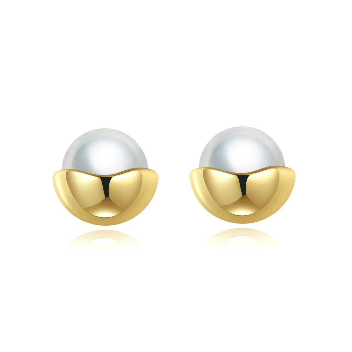 CZCITY Earing Small Fashion Hot Sale Free Shipping Lady Stud Designer Korean Pearl Gold Statement Earring