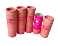 100% Eco-friendly Kraft Cardboard Round Lipsticks Tube Biodegradable Packaging Box Lip Balm Push up Paper Deodorant Tube 30ML