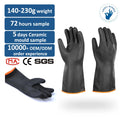 35CM EN388 Latex De Guante Chemical Resistant Protective Industrial Safety Rubber Gloves