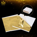 Wholesale 14*14 cm Colored Taiwan Imitation Gold Foil Leaf for Gilding Crafts Art Nails Decoration Metallic Gold Leaf Sheets