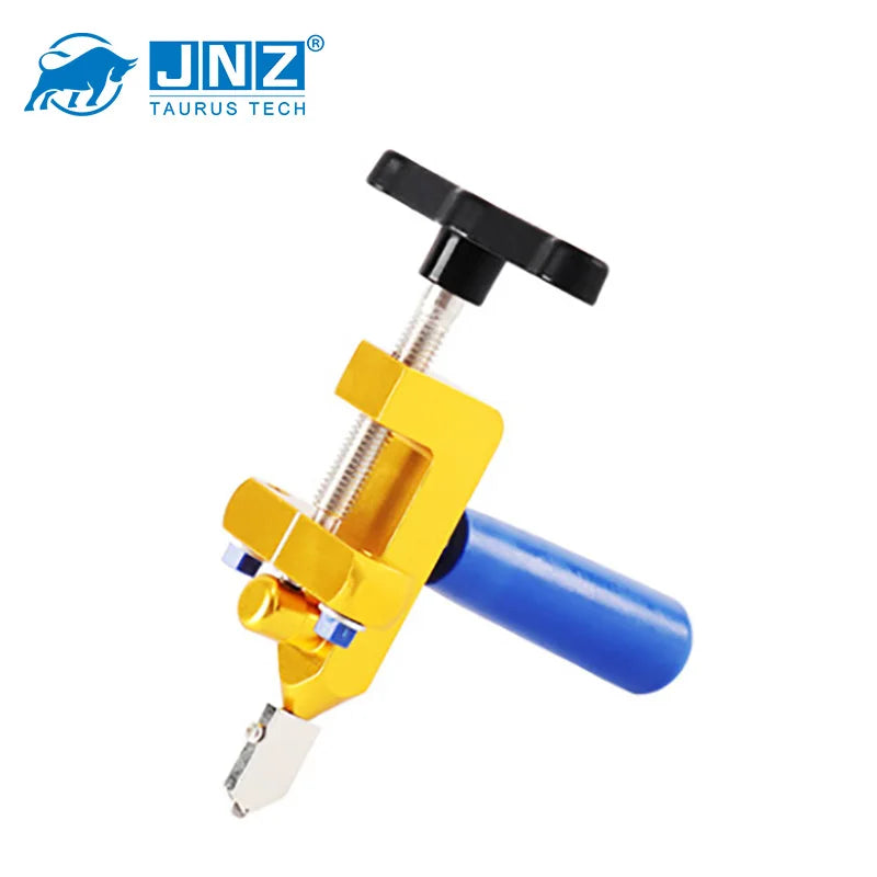 JNZ Industrial Grade Aluminum Alloy Tile & Glass Cutter with Open Boundary Design 3-15mm Thickness 340g Weight 3-Year Warranty