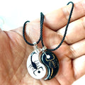 China Yin Yang Eight Trigrams Pendant Necklace Real Scorpion Necklaces Puzzle Piece Necklace Birthday Jewlery Gifts for Couple