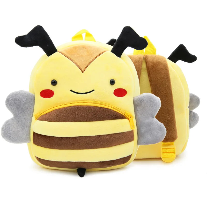 Delibird Zoo Series Cute Cartoon Animal Prints Child School Backpack Plush Bear/Dinosaur/Shark Design Kindergarten Bag