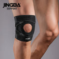 JINGBA Custom Logo Premium Neoprene Adjustable Knee Pad Basketball Gym Sports Unisex Knee Support with Straps