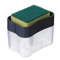 Manual Press Scouring Pad Sponge Dish Wash Dispenser Liquid Soap Dispenser Rich Foam Liquid Dish Soap Dispenser Plastic Square