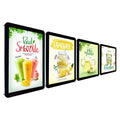 Restaurant A2 A3 acrylic Wall Mounted Digital Display Advertising Light Box Led Sign Board Takeaway Menu Screen