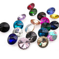 Customized 8mm 12mm 14mm Round Diamonds Glass Rhinestones Pointback Strass for Clothing Shoes Bags-Versatile