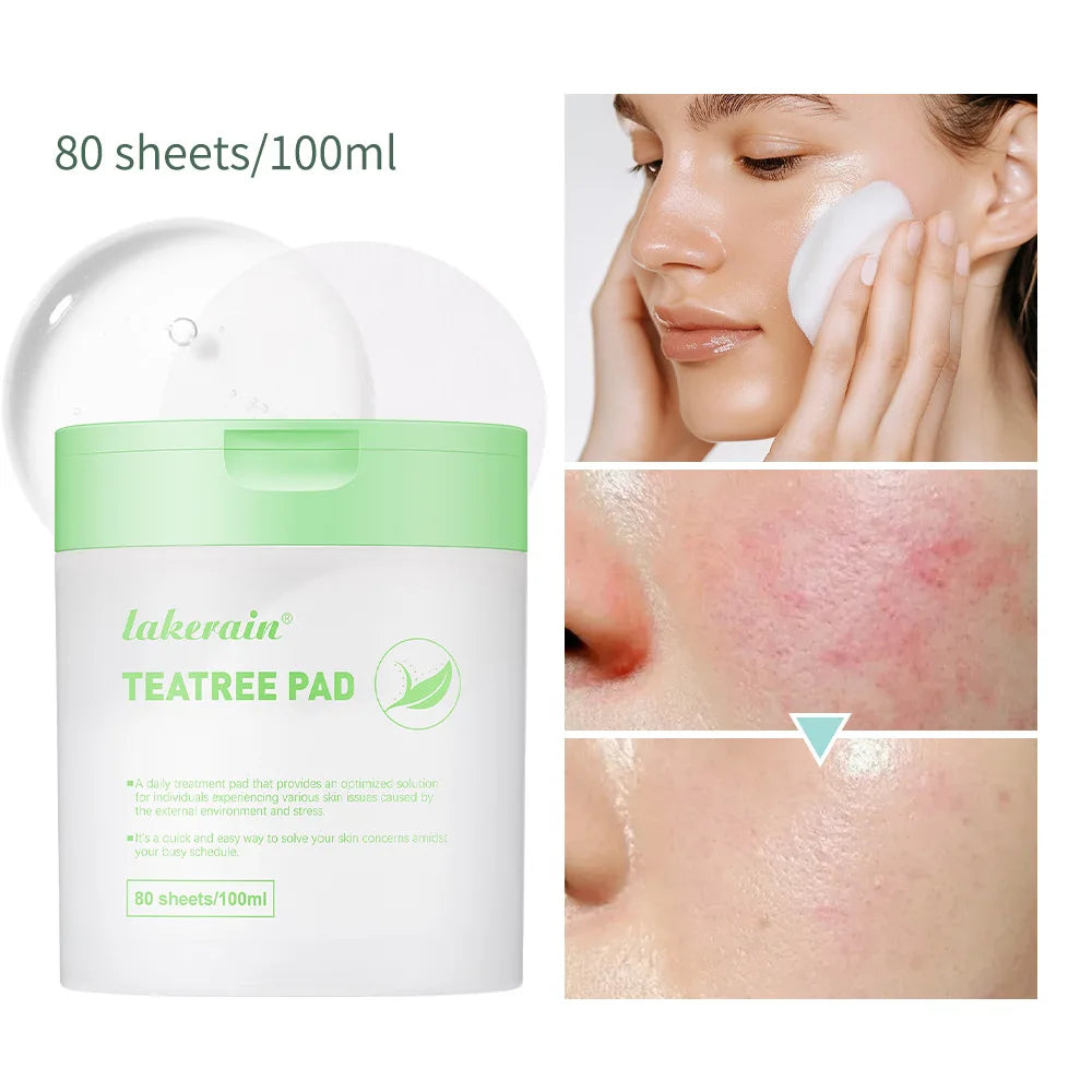Lakerain 80 Sheets Makeup Pads Moisturizing Brightening Firming Blemish Dark Spot Reducing Cotton Toner Pads for Face