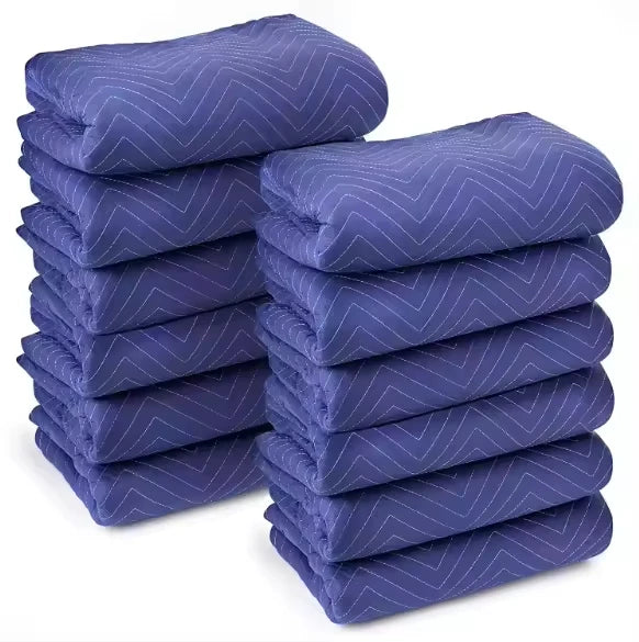 2024 New Arrivals Durable 80*72 Moving Shipping Pads Blanket Simple Plain Mantas Para Invierno Manufactured Nonwoven