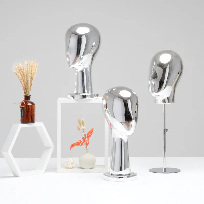 Popular Gold Chrome Mannequin Heads for Wigs