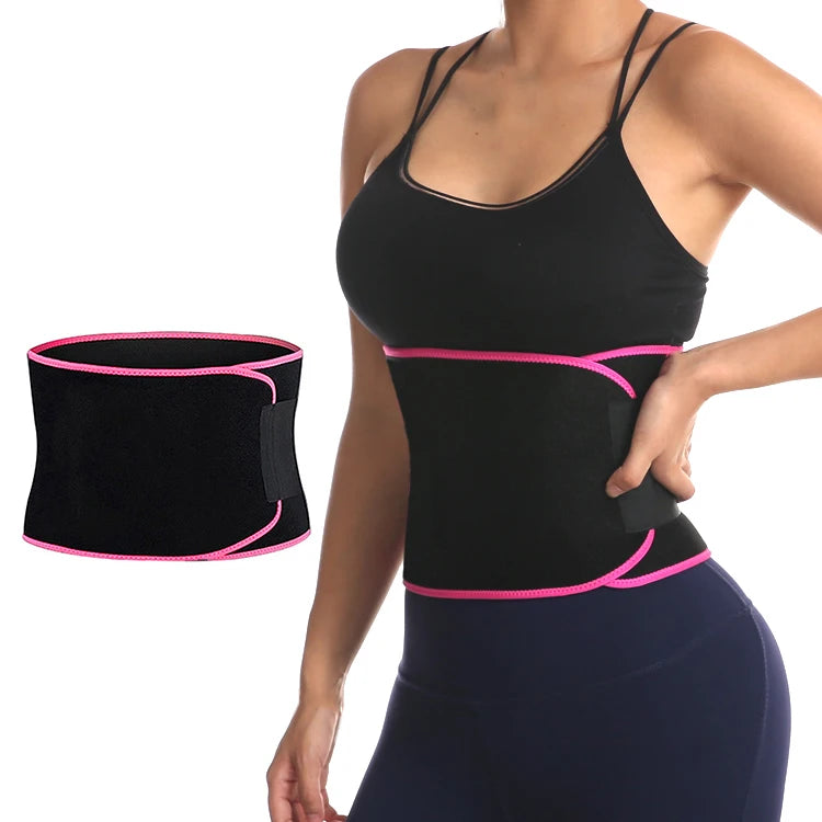Customizable Adjustable Slimming Fitness Waist Trainer Belt with Protection Back Support & Perspiration for Daily Use